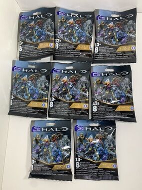 Mega Halo Universe Series 3 Full Set of 8 Figures NIP Complete